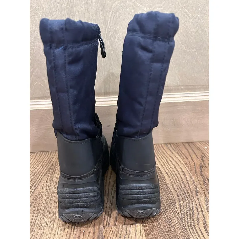 Kamik Boys Navy Rocket Waterproof Insulated Winter Snow Boots Size 3